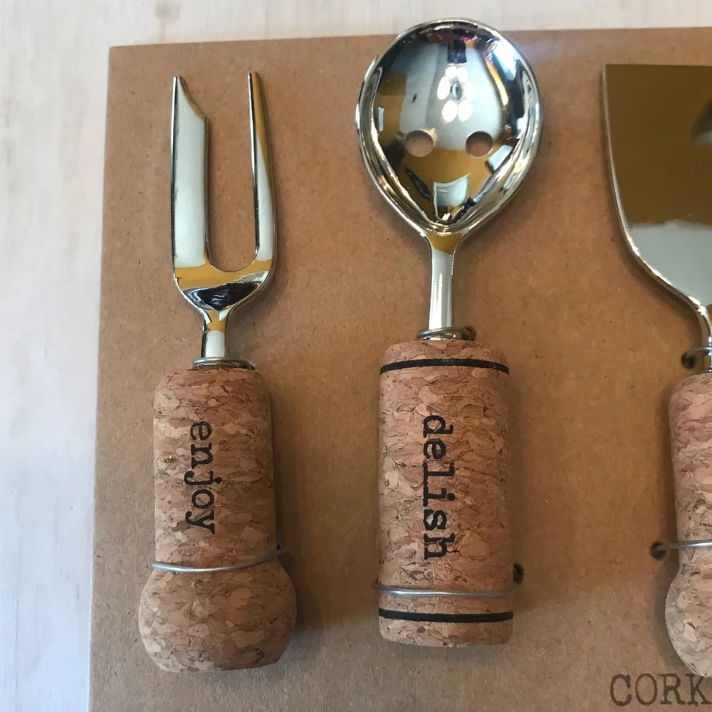 Mud Pie Cork Serving Utensils